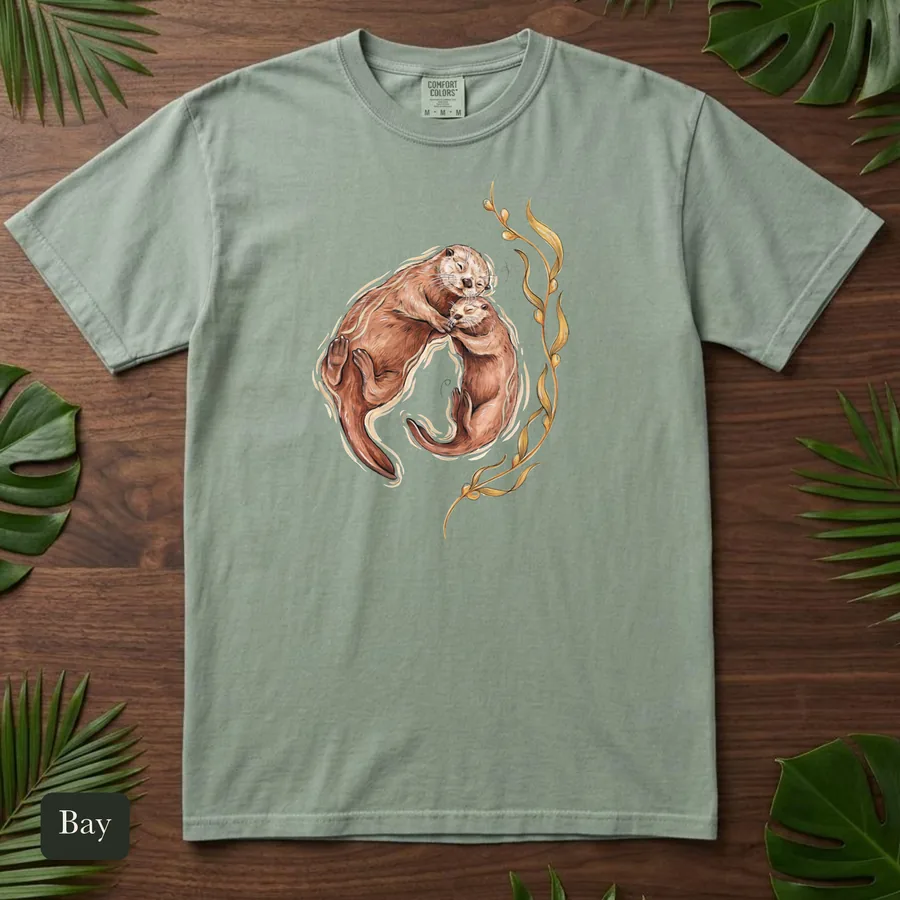 Cuddling Sea Otters Shirt — Folk and Fauna